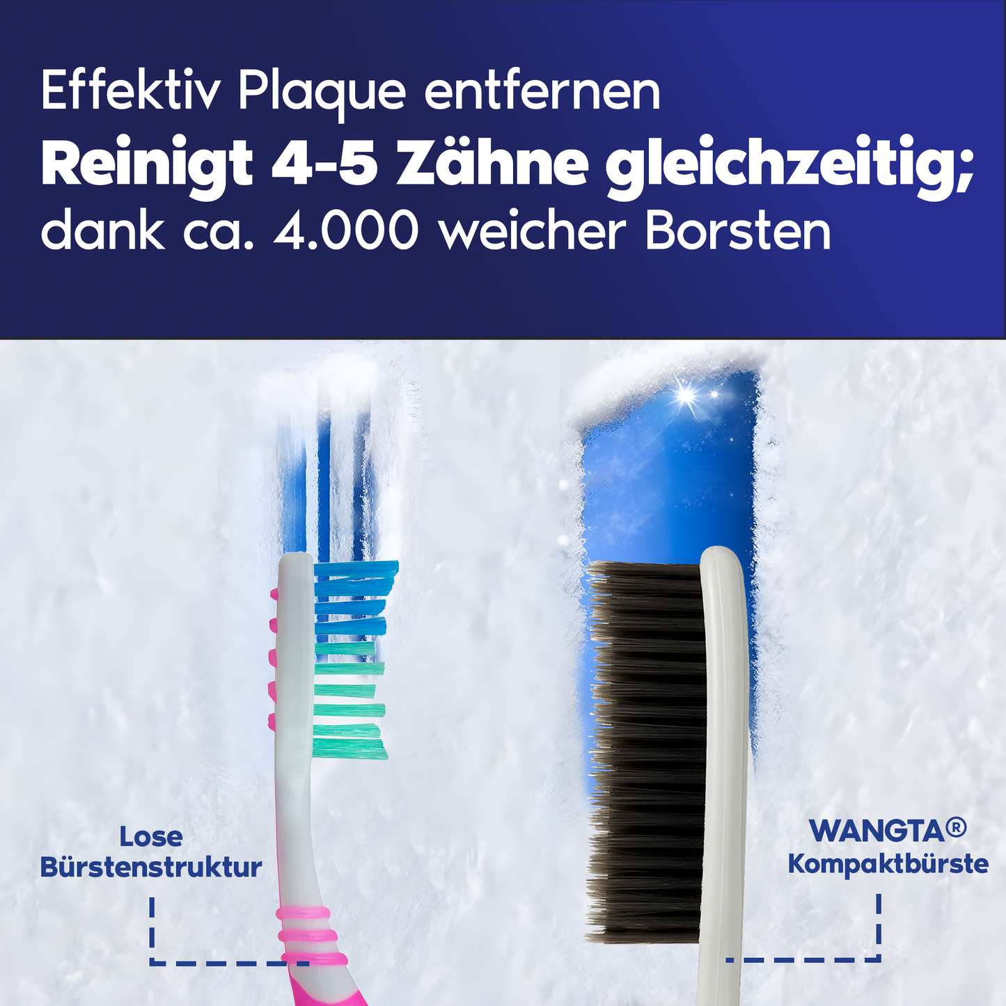 XL Zahnbürste Weich, Charcoal, Vorteilspackung