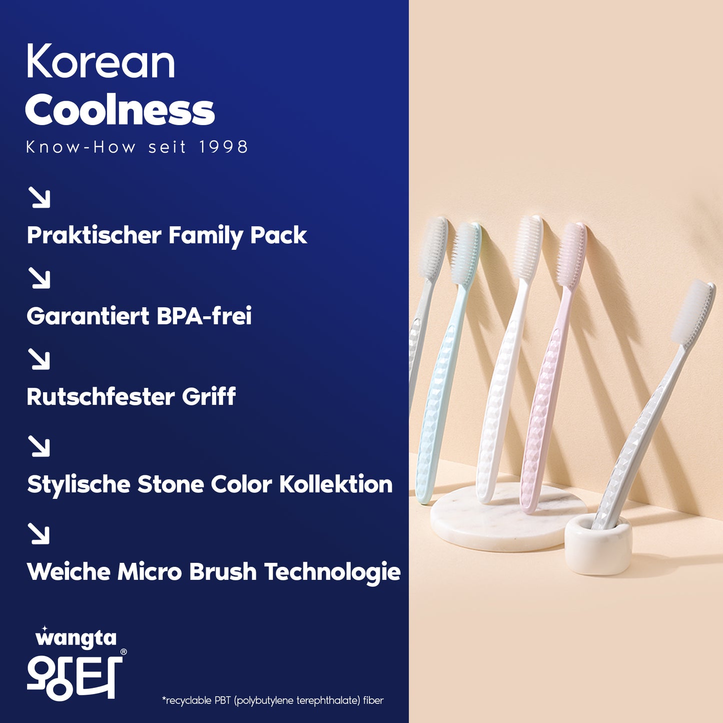 XL Zahnbürste Weich, White Stone, Vorteilspackung