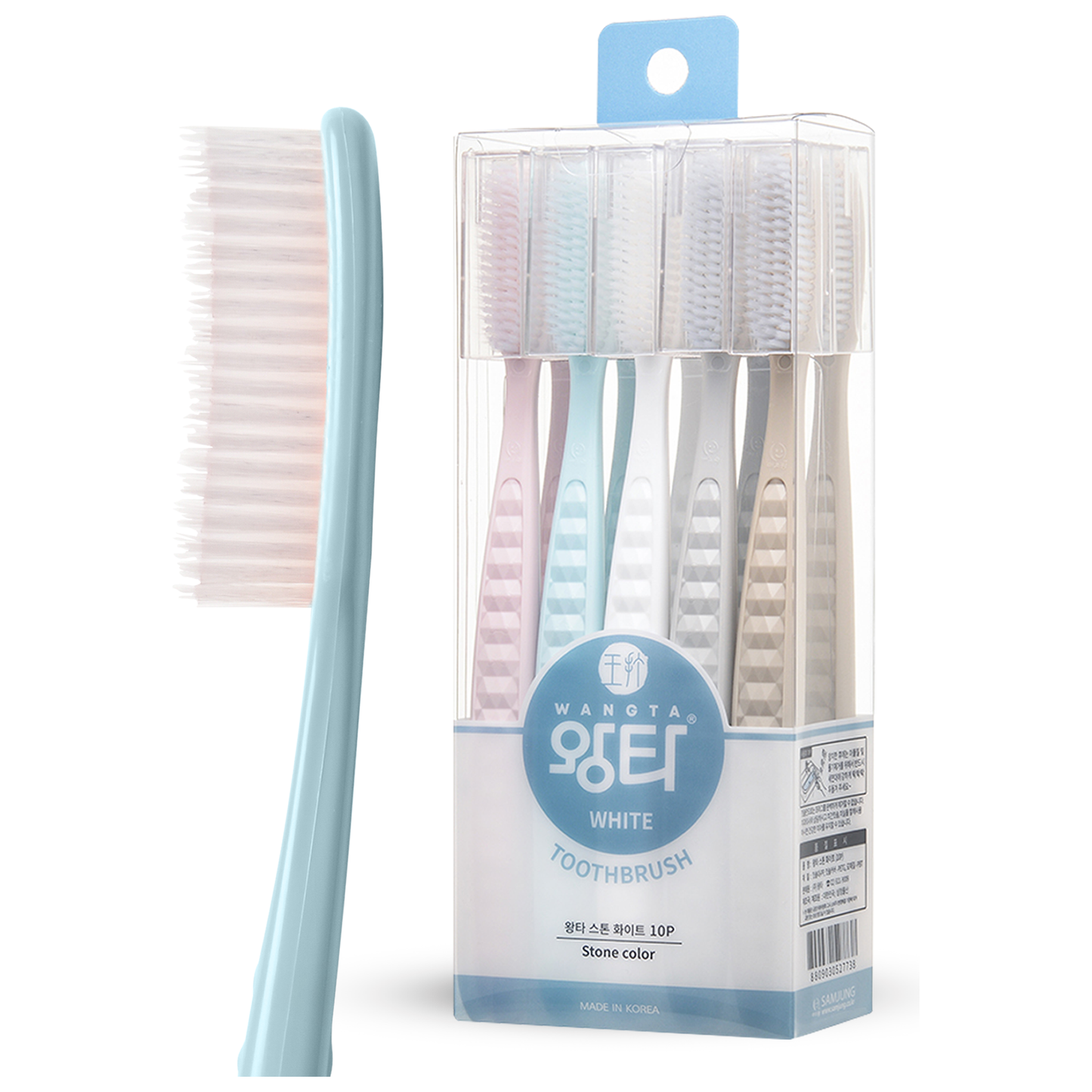 XL Zahnbürste Weich, White Stone, Vorteilspackung