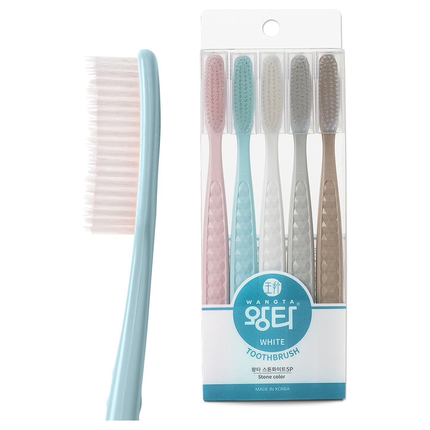 XL Zahnbürste Weich, White Stone, Vorteilspackung