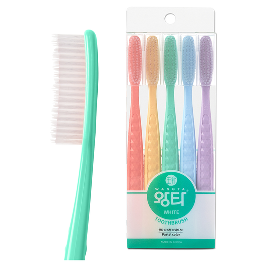 XL Zahnbürste Weich, White Pastel, Vorteilspackung