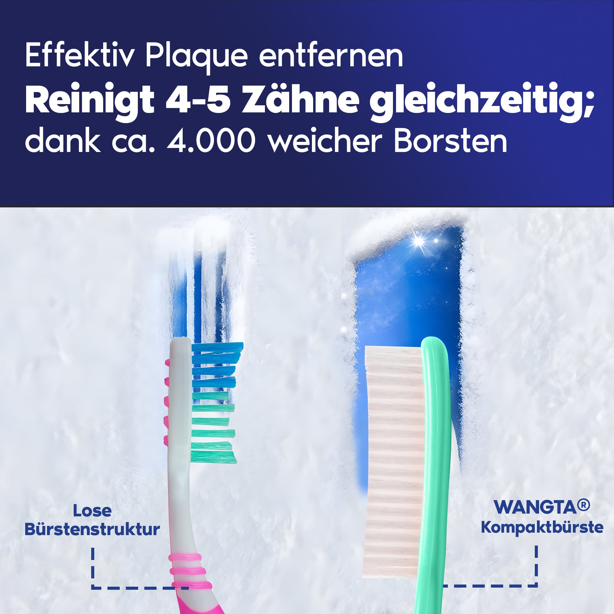 XL Zahnbürste Weich, White Pastel, Vorteilspackung