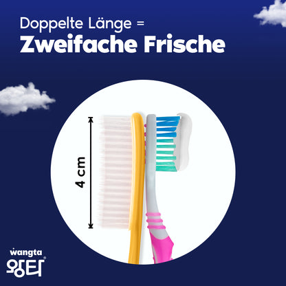 XL Zahnbürste Weich, White Pastel, Travel Set
